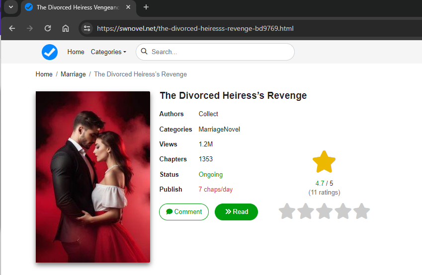 The Divorced Heiress Revenge novel read online