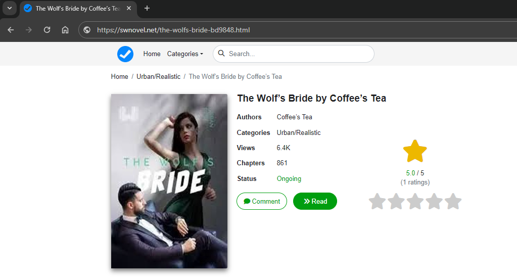 the wolf’s bride by coffee’s tea novel full chapters