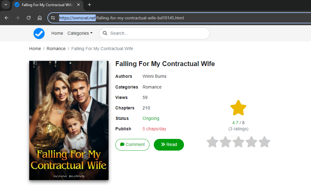 Falling For My Contractual Wife novel