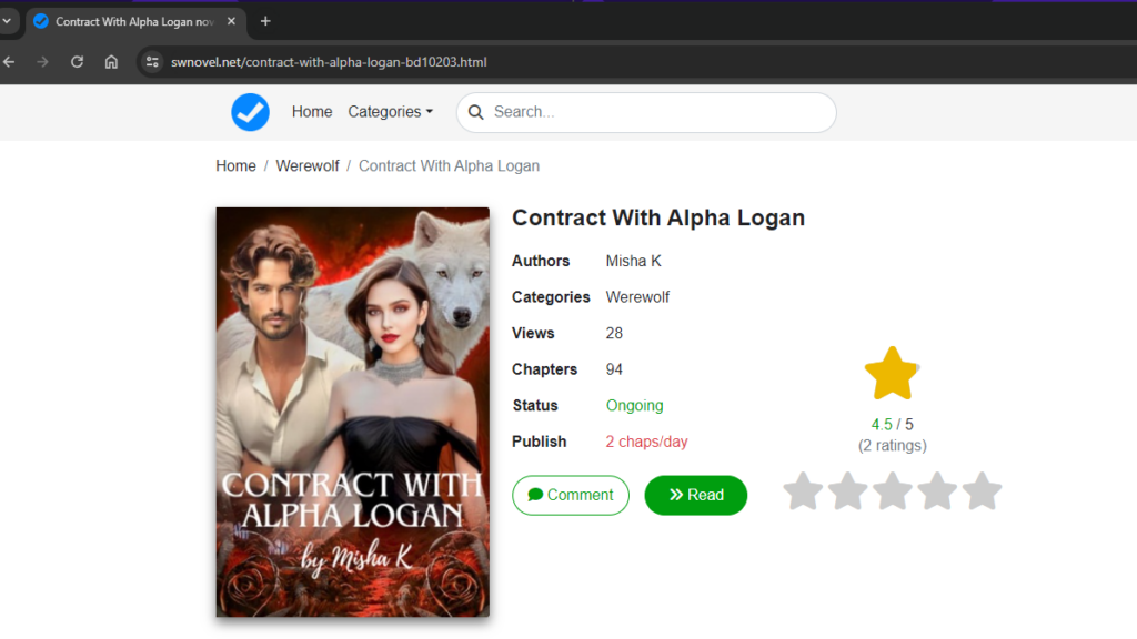 Contract With Alpha Logan novel read online