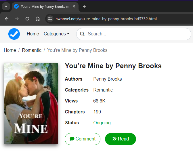 You’re Mine (Easton and Harper) novel by Penny Brooks