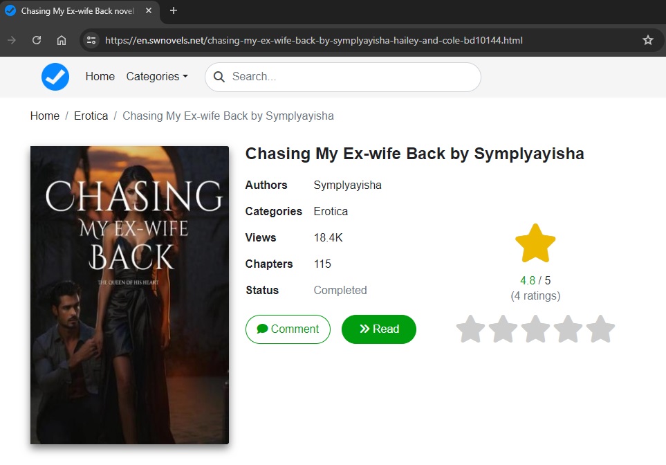 chasing my ex wife back hailey and cole read online free