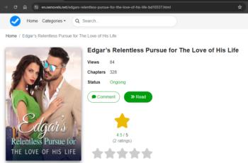 Edgar’s Relentless Pursue for The Love of His Life novel read online