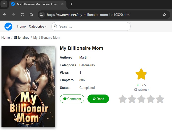 my billionaire mom full novel read online free