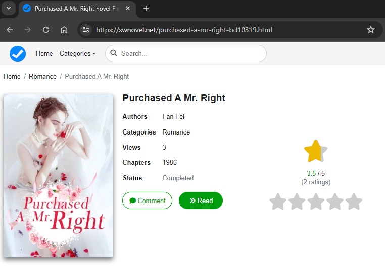 purchased a mr right novel read online free