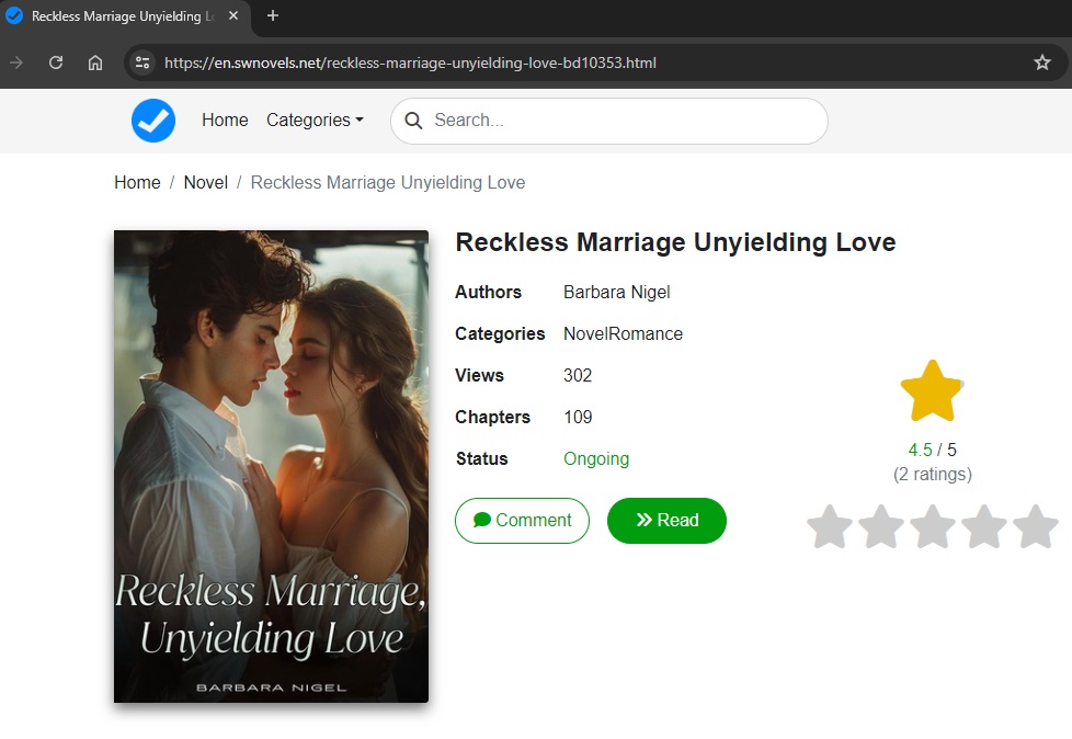 reckless marriage unyielding love novel read online free