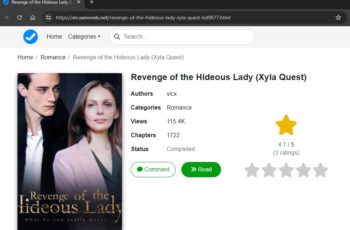 Revenge of the Hideous Lady novel Xyla Quest and Stanley Batton 
