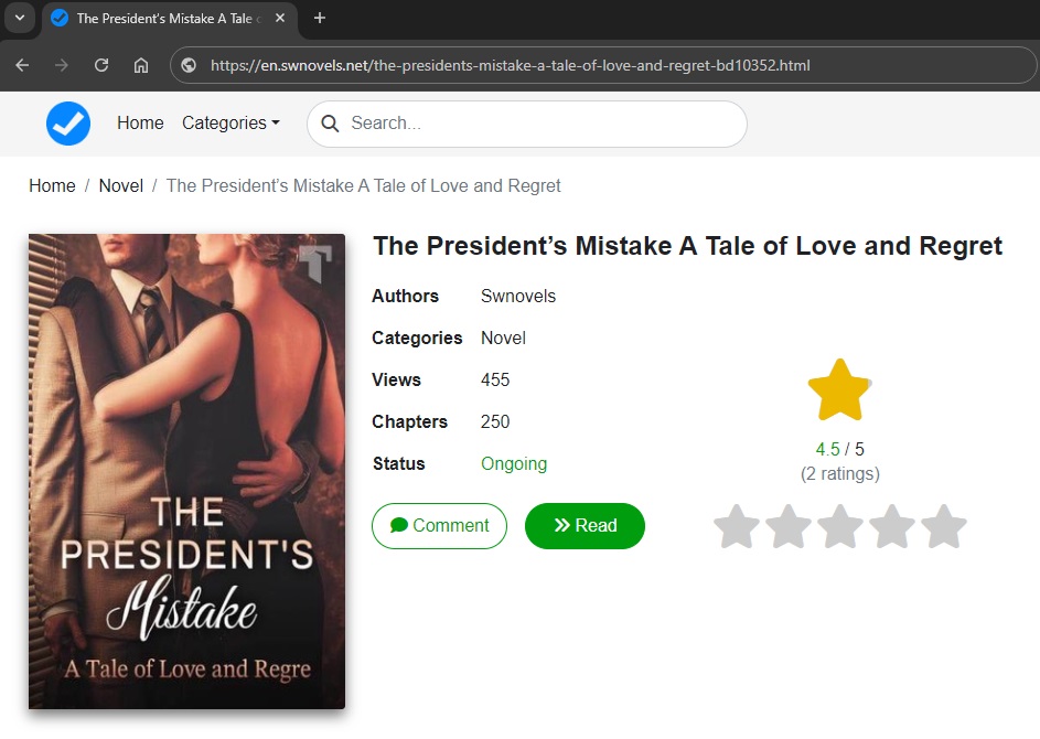 The president's mistake a tale of love and regret novel